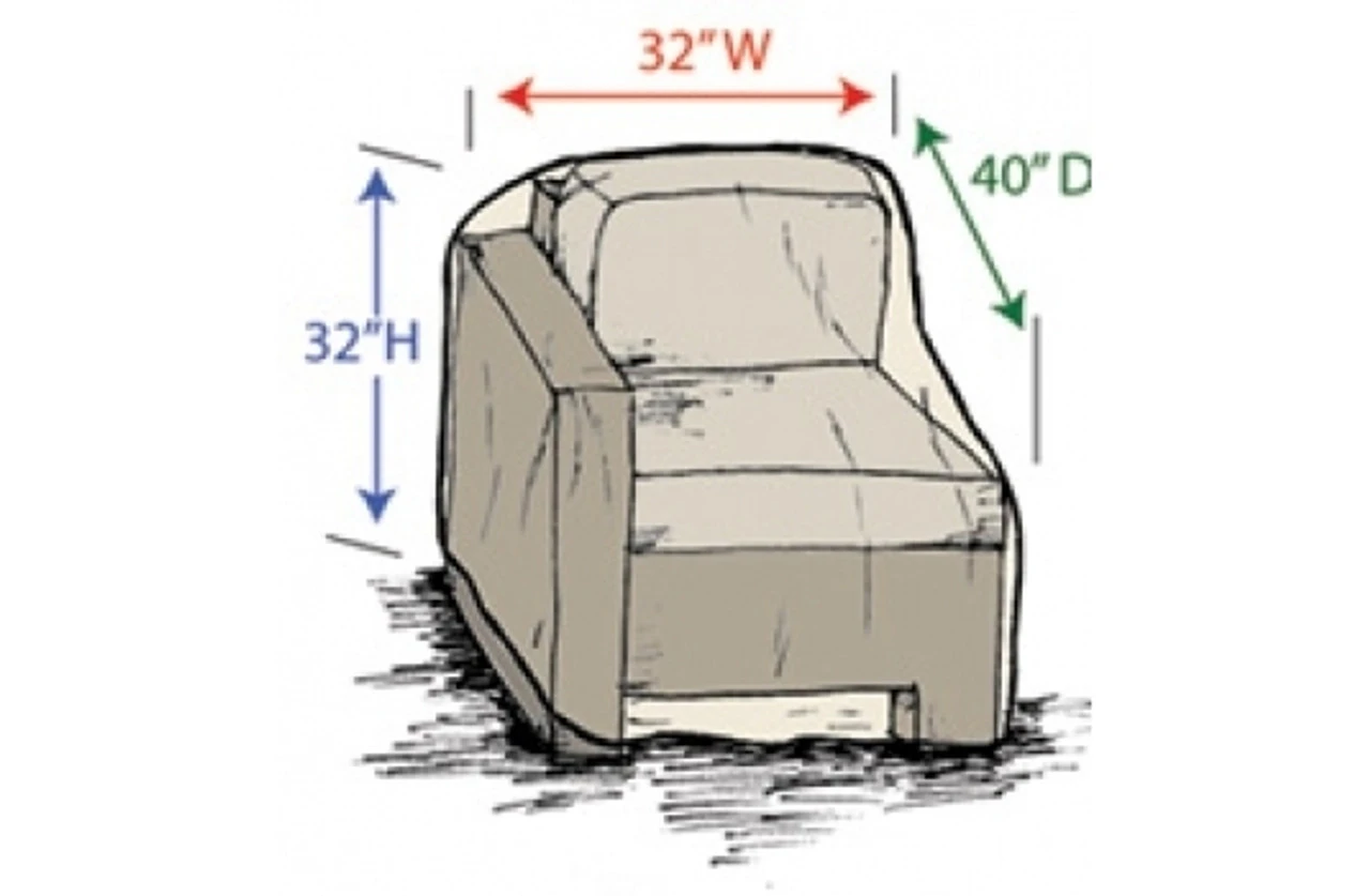 Treasure Garden Modular Right End (Left Facing) Furniture Cover 2 Treasure Garden Modular Right End (Left Facing) Furniture Cover - Image 2