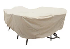 Treasure Garden 92" X-Large Oval/Rectangle Table & Chairs W/8 Ties Protective Furniture Cover - No Umbrella Hole