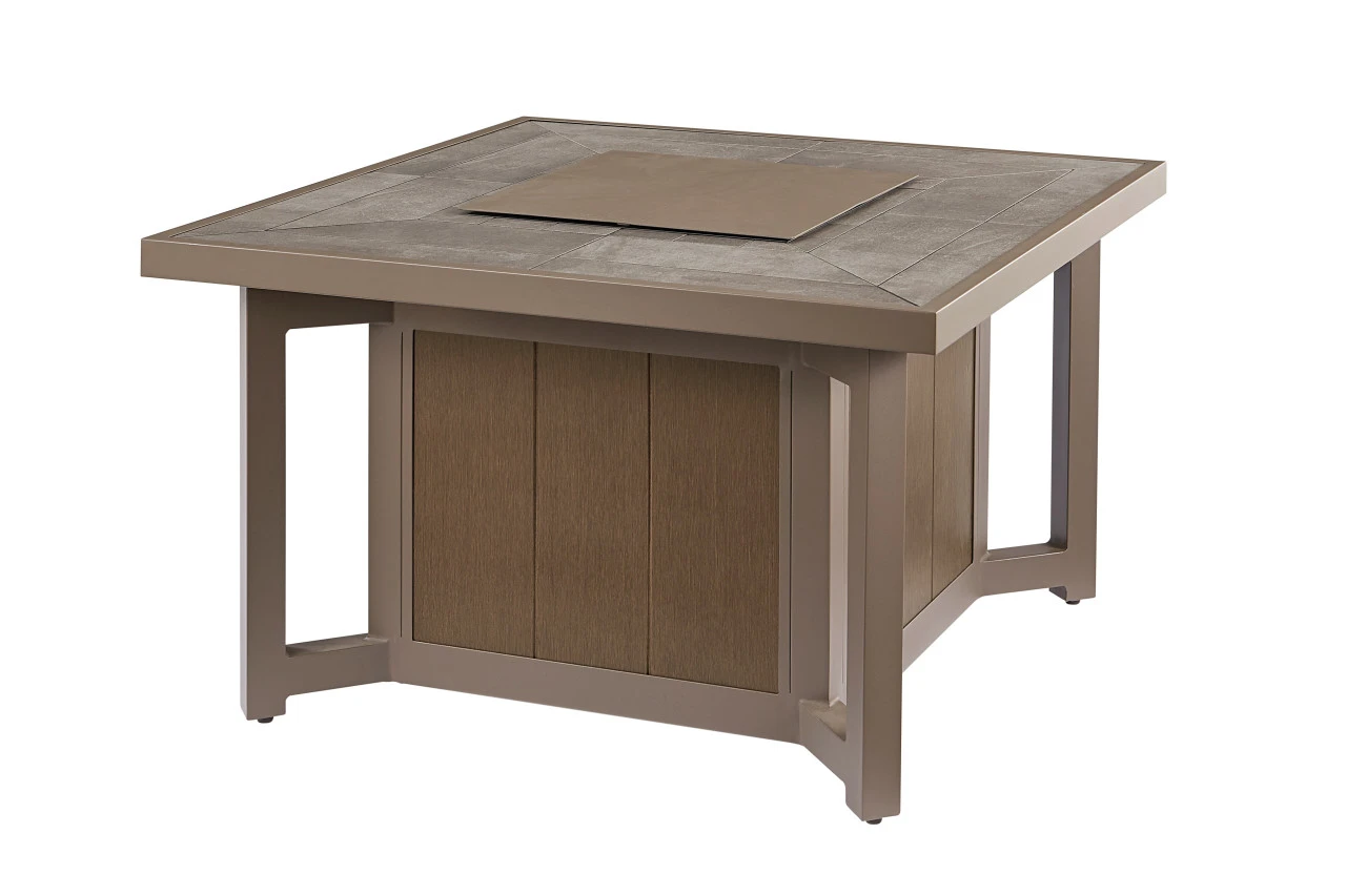 Carmel 42" Square Fire Pit With Porcelain Top 3 Carmel 42" Square Fire Pit With Porcelain Top - Image 3