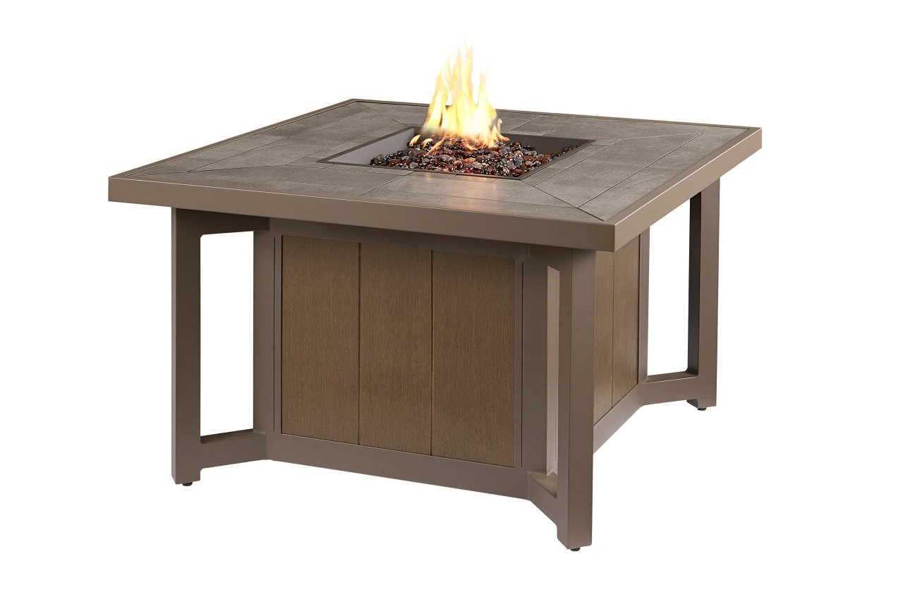 Carmel 42" Square Fire Pit With Porcelain Top 1 Carmel 42" Square Fire Pit With Porcelain Top