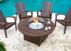 Telescope 54" Round MGP Top Fire Table 10 Telescope 54" Round MGP Top Fire Table -Chirst Seasonal Home Store Firetable MGP Rustic Lifestyle 4 75490.1613742328