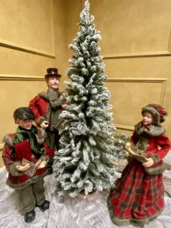 Vienna Slim Artificial Flocked Tree 4Ft Unlit -Chirst Seasonal Home Store Flocked vienna lifestyle 34690.1635258098