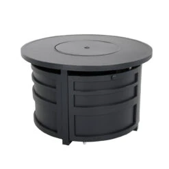 Darcy Round Gas Fire Pit Chat Height