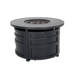 Darcy Round Gas Fire Pit Chat Height -Chirst Seasonal Home Store G5A2432 95272.1647522759