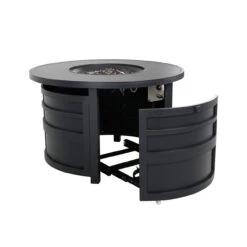 Darcy Round Gas Fire Pit Chat Height -Chirst Seasonal Home Store G5A2442 13367.1647522770