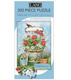 Lang 300PC Geranium Chair Jigsaw Puzzle -Chirst Seasonal Home Store Geranium Chair Puzzle 3 77878.1684787639