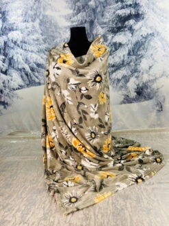 Talia Grey Floral Throw 6 Talia Grey Floral Throw -Chirst Seasonal Home Store Grey Floral 3 64571.1665430767