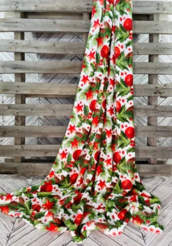 Holly Bulbs Throw -Chirst Seasonal Home Store Holly 4 88356.1665432832