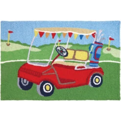 Jellybean Rug Golfing Around 21" X 33" Indoor/Outdoor