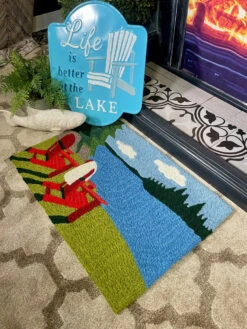 Jellybean Rug Lake Life 20x30 -Chirst Seasonal Home Store JBAHY012 Lifestyle 2 71431.1671656398