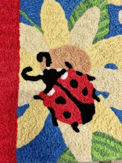 Jellybean Rug Ladybugs And Yellow Sunflowers -Chirst Seasonal Home Store JBAT028 Lifestyle 2 85581.1654611940