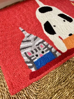 Jellybean Tails Up 21" X 33" Indoor/Outdoor Rug -Chirst Seasonal Home Store JBBT071 2 90345.1649790635