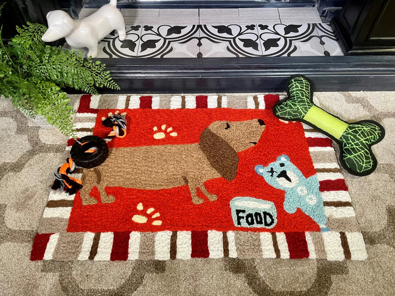 Jellybean Rug Dachshund Dinner 20X30 2 Jellybean Rug Dachshund Dinner 20X30 - Image 2