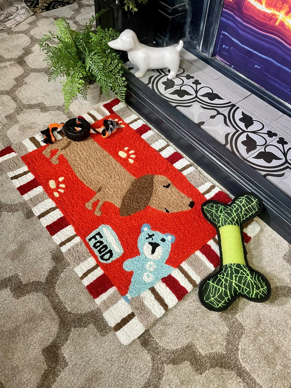 Jellybean Rug Dachshund Dinner 20X30 3 Jellybean Rug Dachshund Dinner 20X30 - Image 3