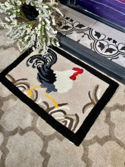 Jellybean Rug Fancy Rooster -Chirst Seasonal Home Store JBGG001 Lifestyle 1 43713.1682971509