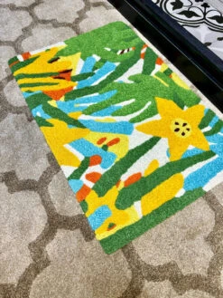 Jellybean Rug Palm And Flower Thatch Doormat -Chirst Seasonal Home Store JBJEV003 5 36518.1696859567