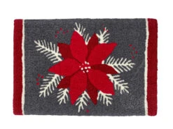 Jellybean Rug Poinsettias On Gray