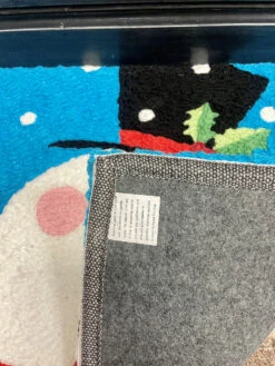 Jellybean Rug Holly Jolly Snowman 20" X 30" -Chirst Seasonal Home Store JBLSFG054 5 50935.1649787965