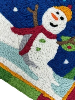 Jellybean Rug Dancing Christmas Trees And Snowmen Doormat -Chirst Seasonal Home Store JBLVHT016 3 63752.1696859153