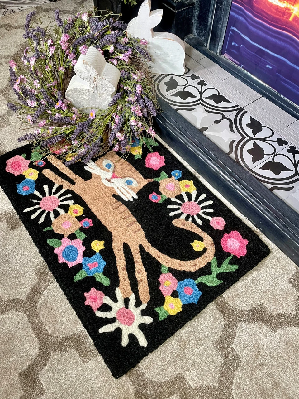 Jellybean Rug Meow Kitty 20x30 3 Jellybean Rug Meow Kitty 20x30 - Image 3