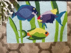 Jellybean Rug Colorful Tropical Fish -Chirst Seasonal Home Store JBTV002 5 69551.1677872606
