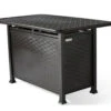 Cambria Rectangular Counter Height Fire Table Shield Cast Top