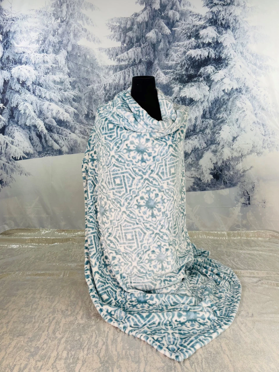 Olsen Mineral Blue Tile Throw 3 Olsen Mineral Blue Tile Throw - Image 3