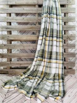 Everett Ochre Plaid Throw 7 Everett Ochre Plaid Throw -Chirst Seasonal Home Store Ochre Plaid 4 31462.1665432610