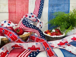 Ribbon Poly Burlap Mesh Royal Blue 10" X 10yd -Chirst Seasonal Home Store Patriotic Ribbon Lifestyle 67494.1612991308