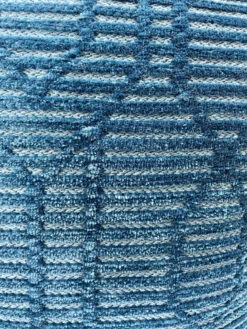 MasterWeave Toss Pillow Woven Geometric Teal Blue Chenille 19" Square -Chirst Seasonal Home Store RO21MS96MW Fabric Swatch 63990.1677687898