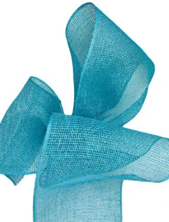Ribbon Poly Burlap Mesh Turquoise 10" X 10yd -Chirst Seasonal Home Store RP810082 3 39871.1612991337