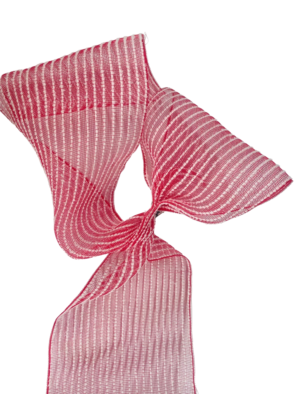 Ribbon Snowdrift Mesh 10.5" X 10Yd Red White 3 Ribbon Snowdrift Mesh 10.5" X 10Yd Red White - Image 3
