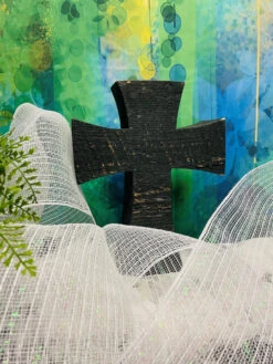 Ribbon Tinsel Mesh 10.5" X 10Yd White -Chirst Seasonal Home Store RY850024 5 09394.1647373353