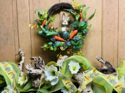 Ribbon Gingham Bunny 2.5" X 10YD Yellow 11 Ribbon Gingham Bunny 2.5" X 10YD Yellow -Chirst Seasonal Home Store Rabbit Ribbon Lifestyle 3 27321.1644504419