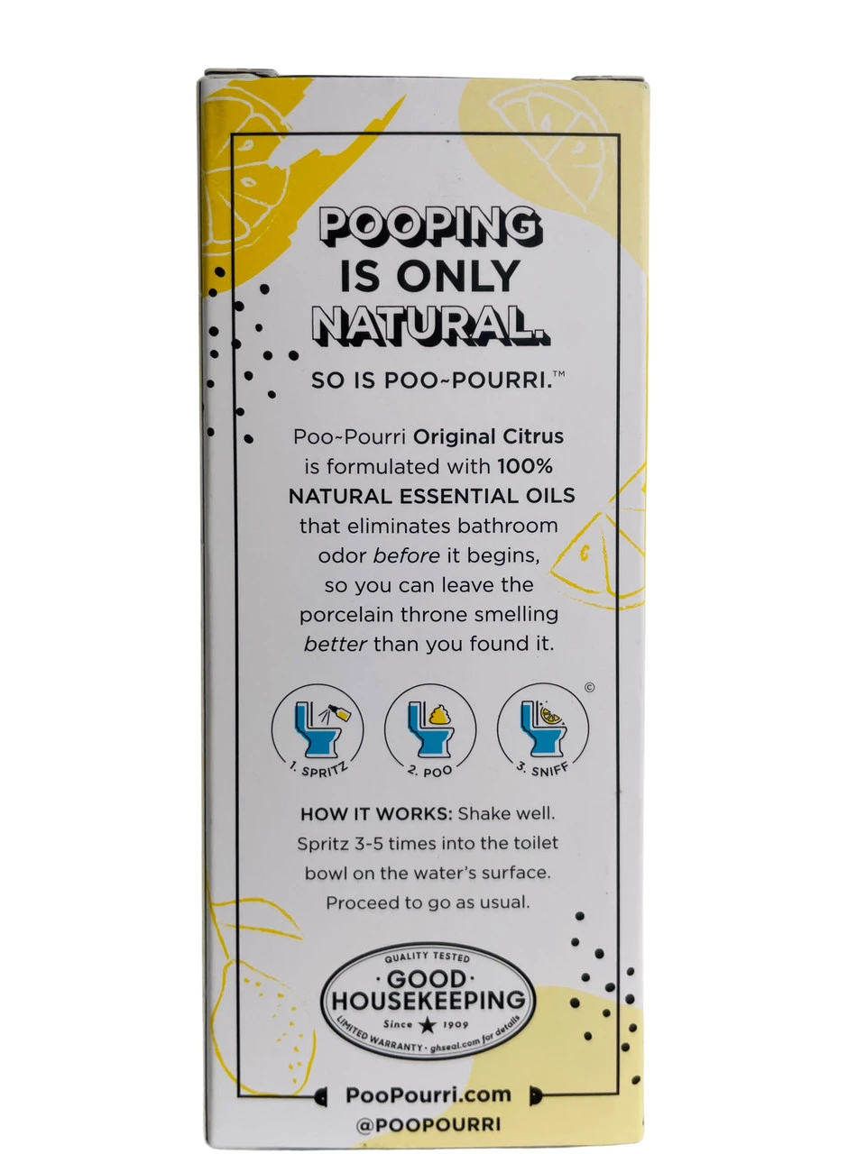 Poo-Pourri Before You Go Toilet Spray Original Citrus 2oz Bottle 4 Poo-Pourri Before You Go Toilet Spray Original Citrus 2oz Bottle - Image 4