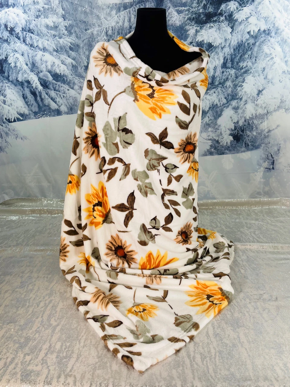 Talia Sage Floral Throw 3 Talia Sage Floral Throw - Image 3