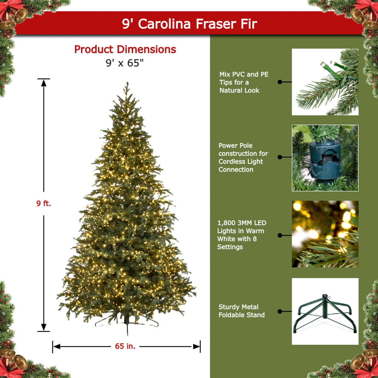 9' ForeverTree Carolina Fraser Fir 7 9' ForeverTree Carolina Fraser Fir - Image 7