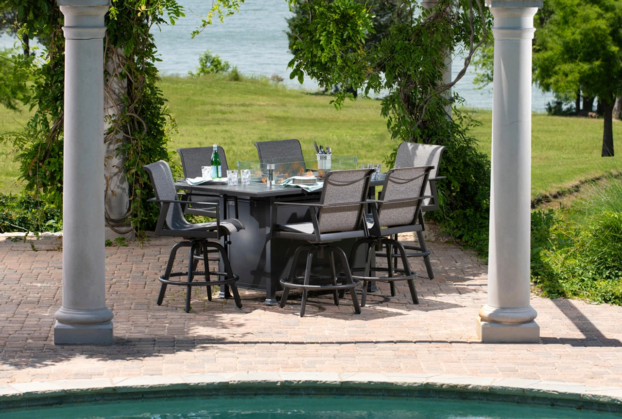 Paso Robles Octagonal Dining Height Fire Table 2 Paso Robles Octagonal Dining Height Fire Table - Image 2